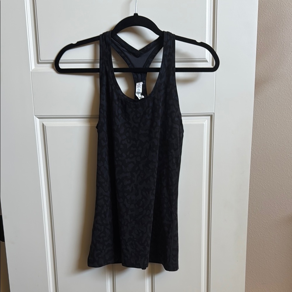 lululemon athletica Black Patterned Tank Top